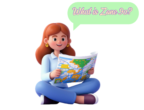 a woman analyzing zone map to find zone 9a 