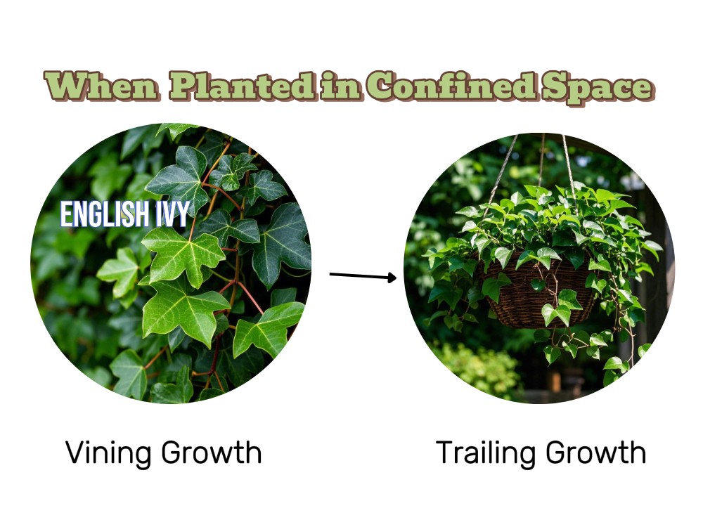 Vining to Trailing growth of English Ivy