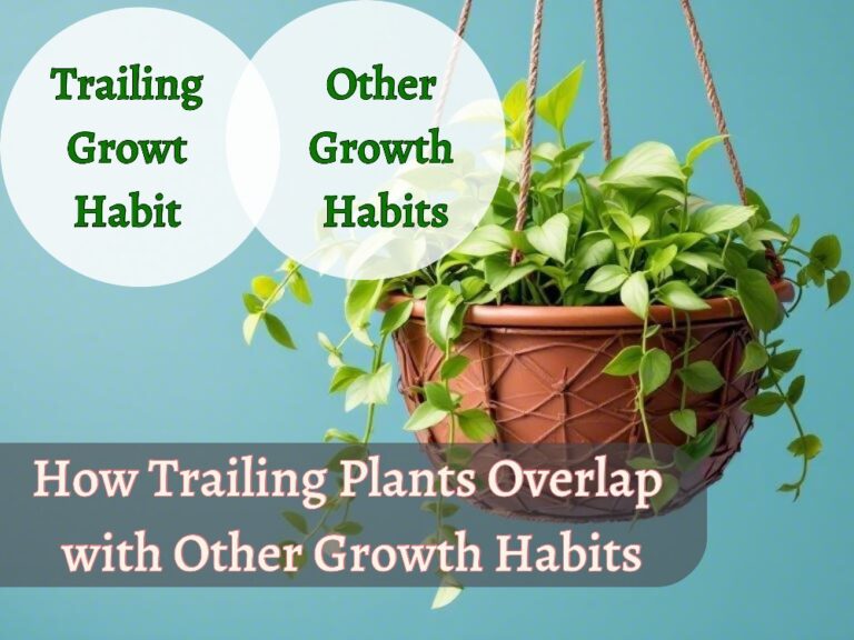 an informational image showcasing overlap between trailing plants and other growth habits of plants