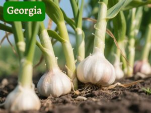 garlic plants, growing it in georgia