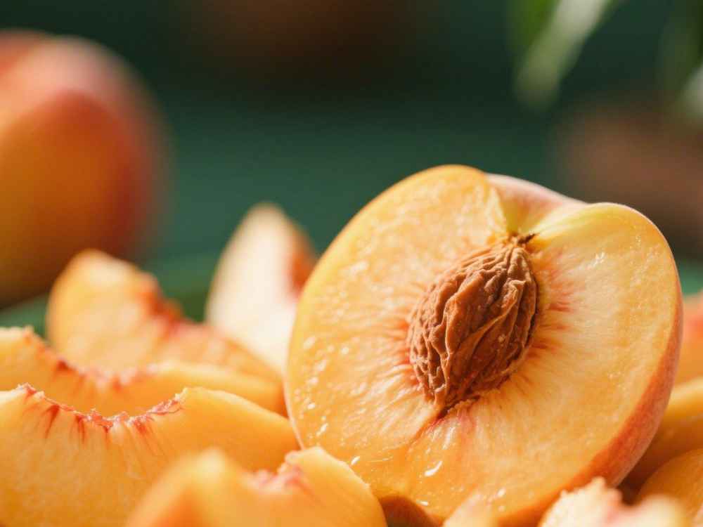 Prepare peach seeds peach seeds