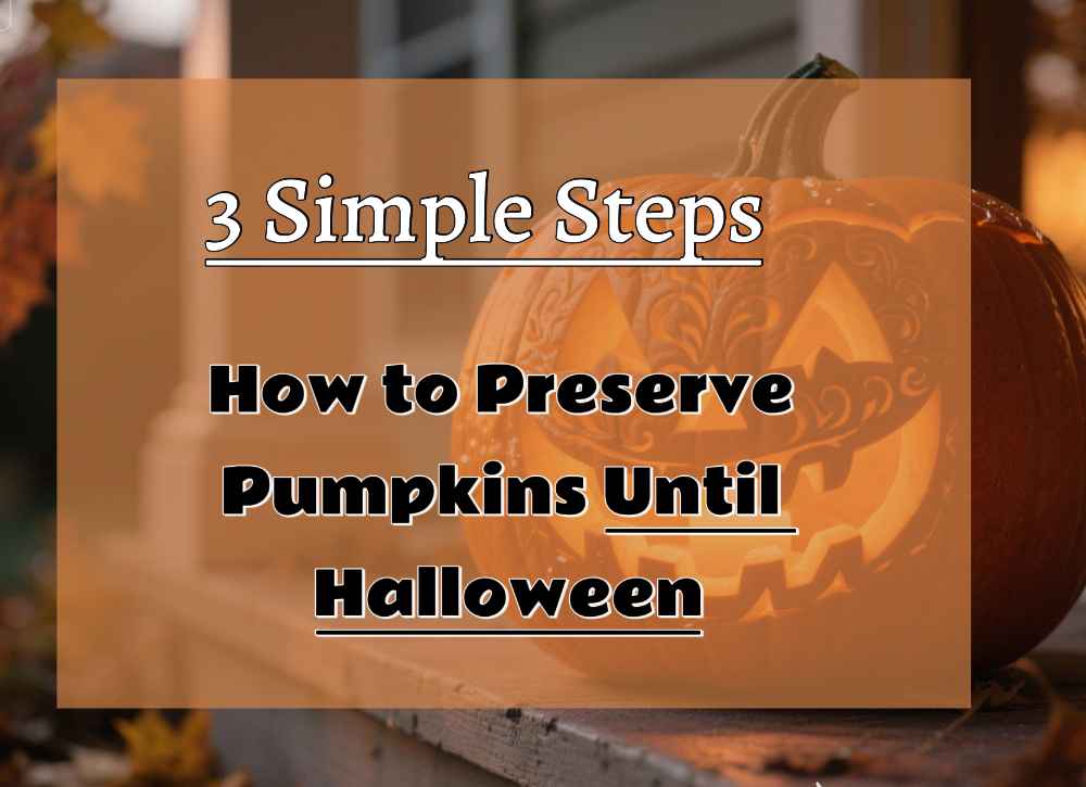 How to Preserve Pumpkins Until Halloween : 3 steps