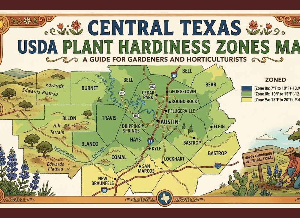 Planting zones of centeral Texas