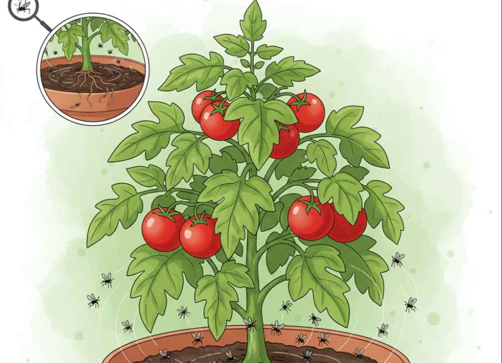 How to get rid of gnats on tomato plants