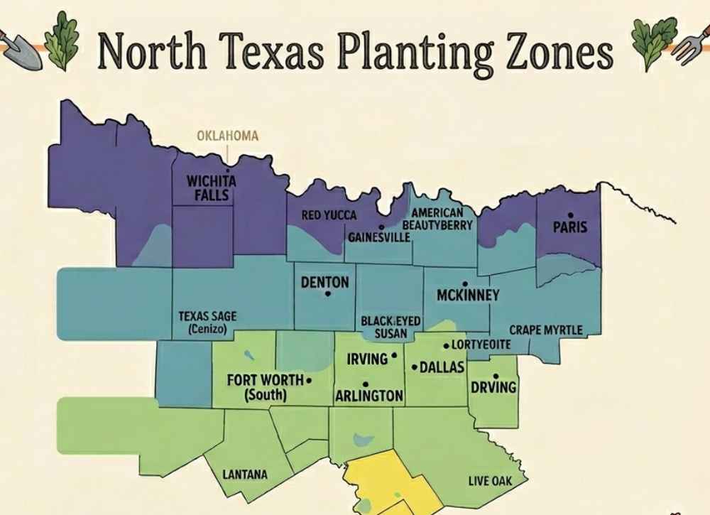 North Texas Planting Zones
