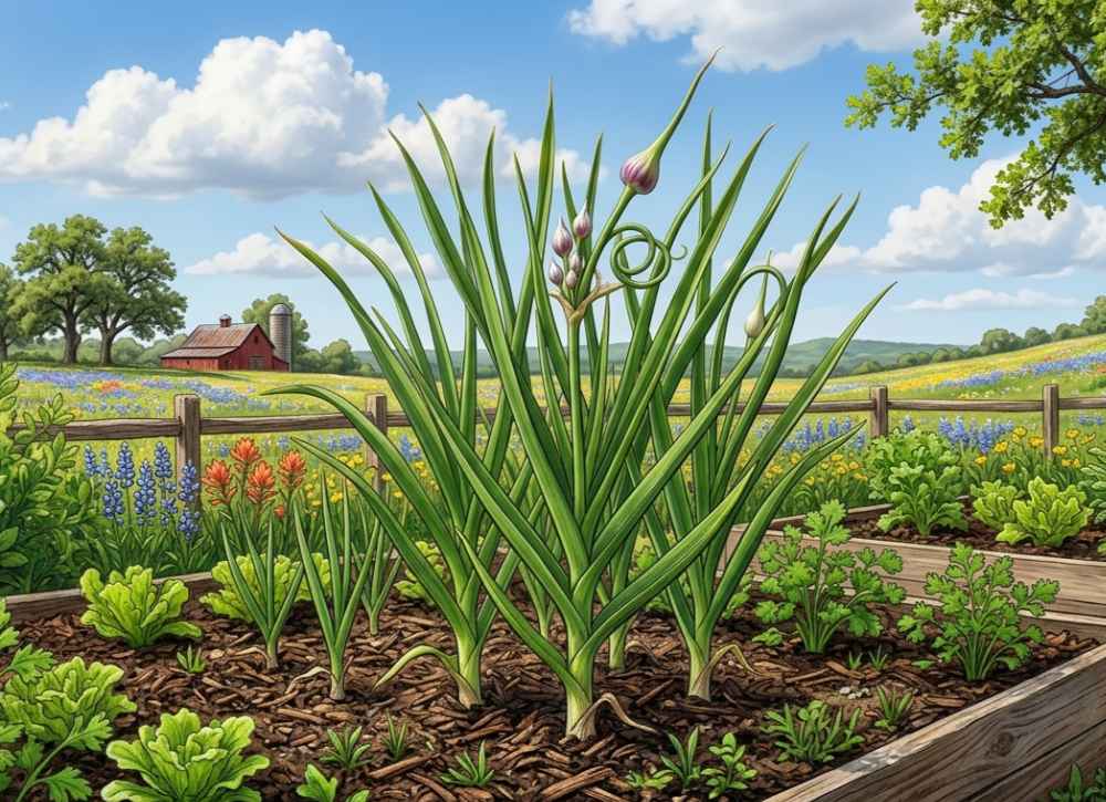 spring garlic in north texas