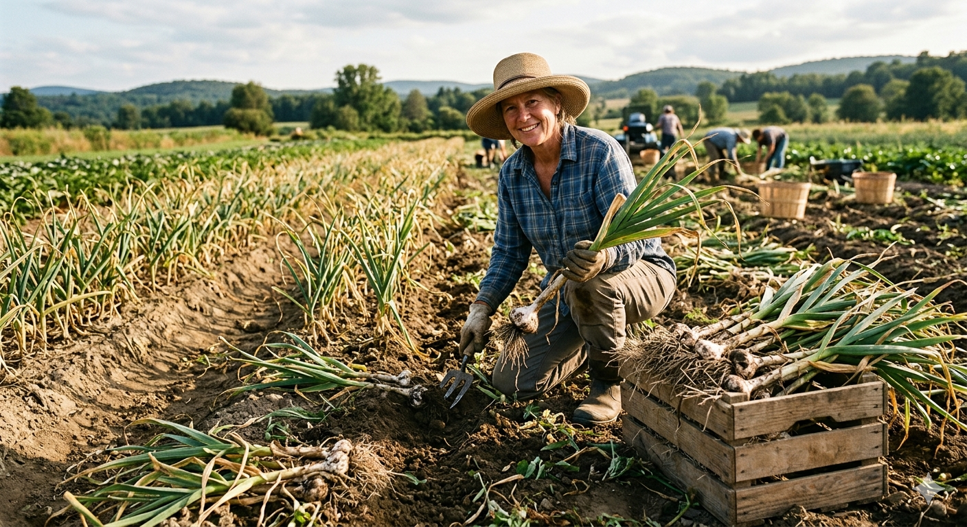 How To Harvest And Store Garlic?