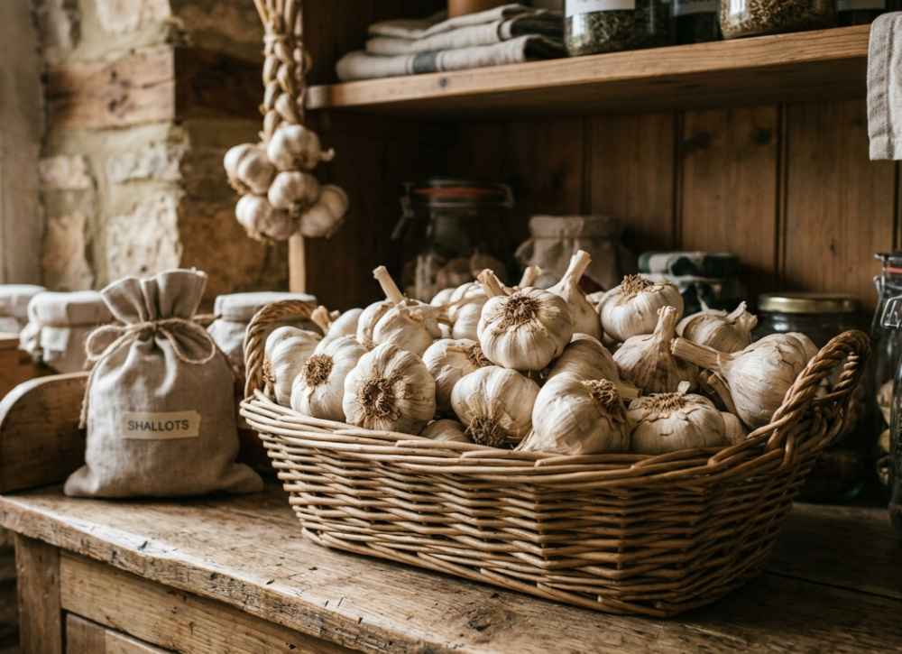 How To Harvest And Store Garlic_ (8) stroing garlic after its harvest