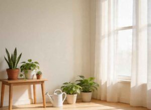 an image showing plants on the table in the room