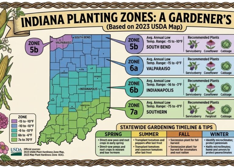 Indiana planting zones