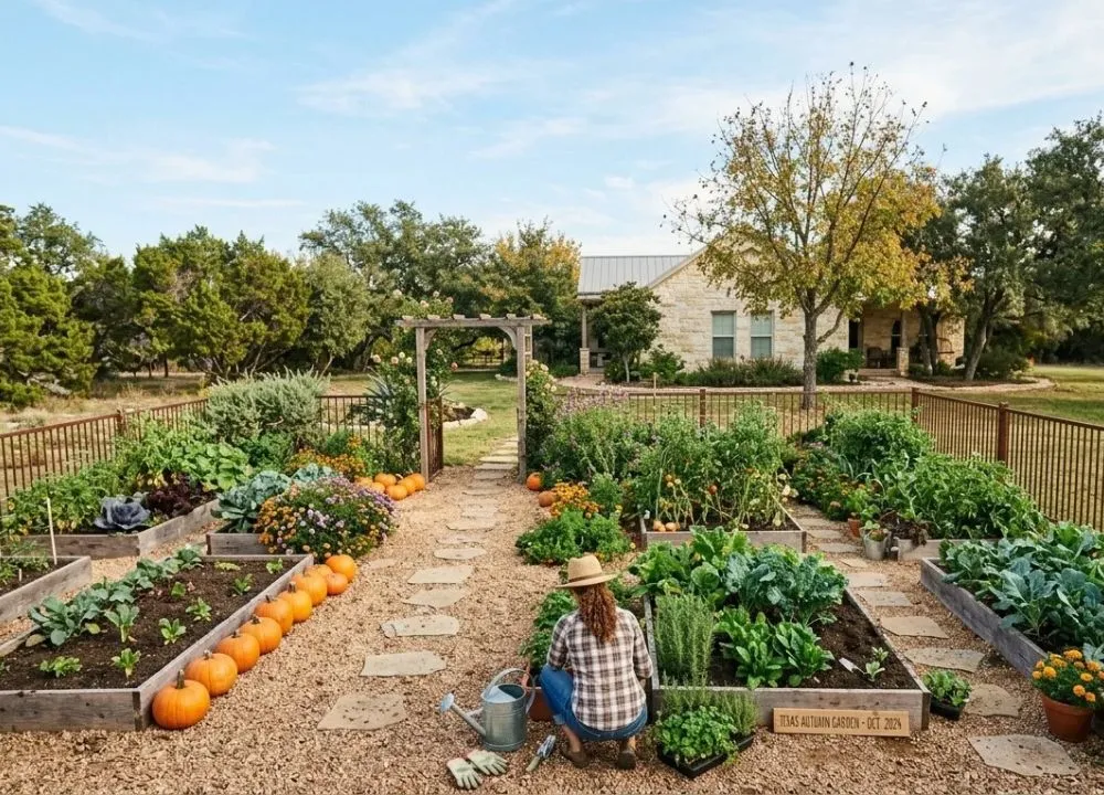 plants for texas in october 